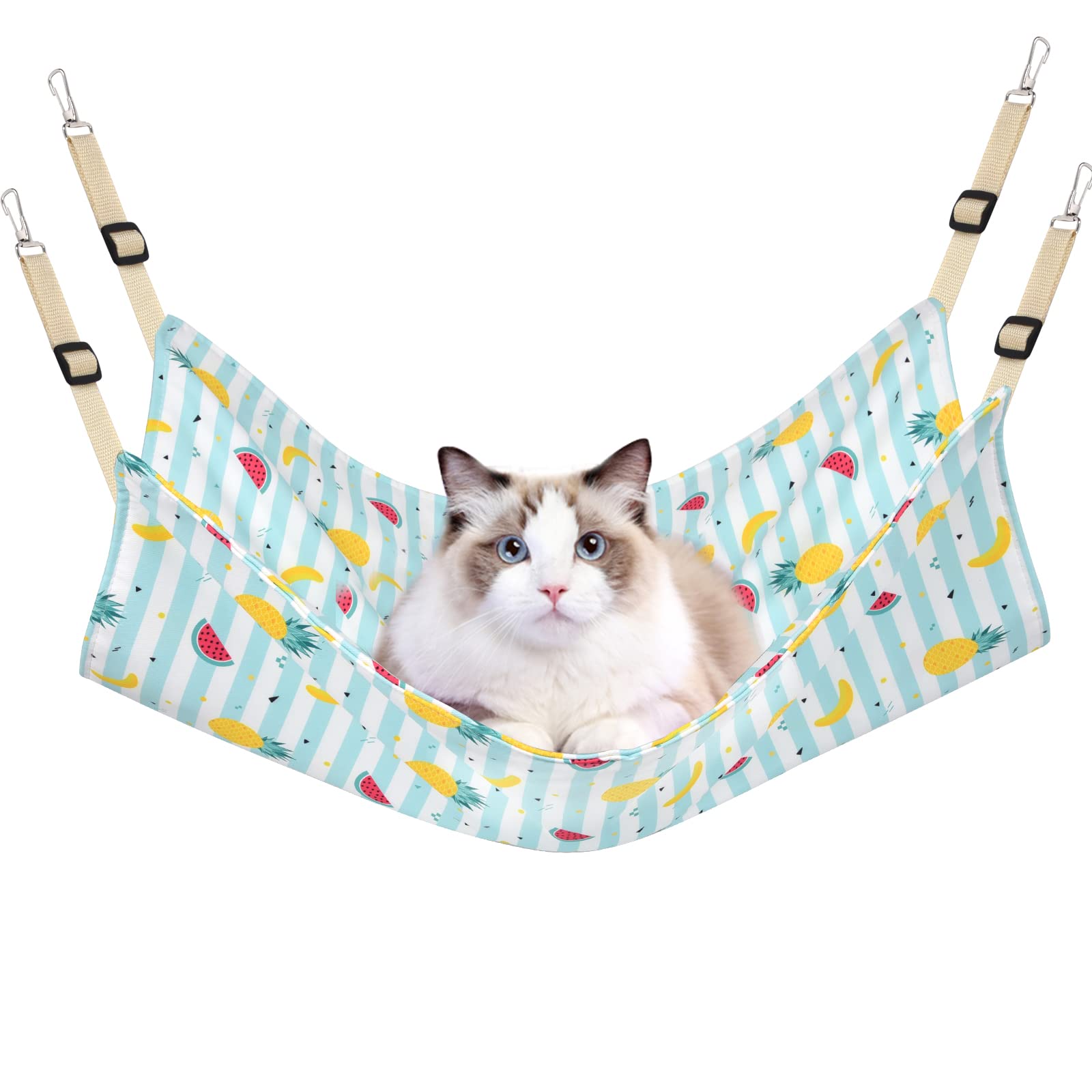PERSUPER Cat Hammock Bed Cool Summer Hanging