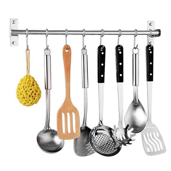 Küchenregal-Aufhänger, Edelstahl, Mehrzweck-Utensilien-Halter