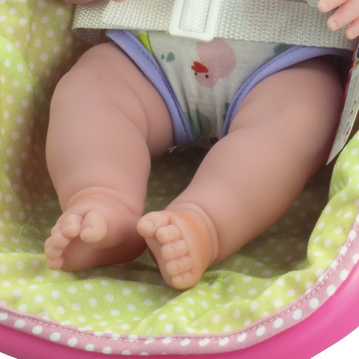JC Toys, 14" Lots to Love Babies Doll and Car Seat - 4 Multi-position Carrier and Accessories - Posable & Waterproof - Ages 2+ - Image 5