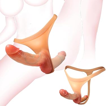 sex doll strap on Vibrating Hollow Strap-On