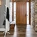 Garwarm 8-Hooks Creative Simplicity Solid Wood Floor Finish Entryway Standing Coat Rack Hall Tree Hat Hanger Holder with Tripod Base for Jacket Clothes Scarves Purse