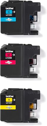 Brother LC123C LC123M LC123Y Inkjet Cartridges Multi-Pack Cyan Magenta Yellow view 2