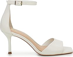 Vince Camuto Women's FEBE Heeled Sandal, Creamy
