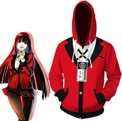 Amazon Co Jp Xiumu 賭ケグルイ 蛇喰 夢子 コスプレ衣装 Cosplay プレゼント 祭り仮装 コスチューム 衣装 アニメ カジュアル スウェット パーカー ベーシック 男女兼用 長袖 フーデット トレーナー ホビー 通販