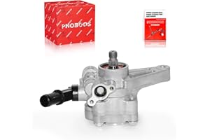 PHOBOOS Power Steering Pump Compatible with Honda Accord 2003-2007 3.0L, Ridgeline 2006-2011 3.5L & Acura MDX 2003-2006 3.5L, with Outlet, Smooth Steering, High Durability, Ref. 21-5349