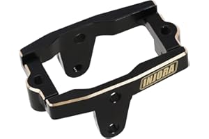 INJORA Black Brass Servo Mount Bracket for TRX4M Stock Servo 1/18 Upgrade Parts,11g