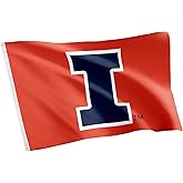 Desert Cactus University of Illinois UI Flag - 3 x 5 Feet Illini Banner, Indoor/Outdoor Durable Fabric, 100% Polyester Design (Style 1)