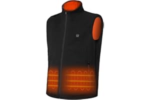DR.PREPARE Heated Vest, Electric Heated Jacket for Men Women, Winter Heated Clothing with Heating Zones & 3 Heat Levels