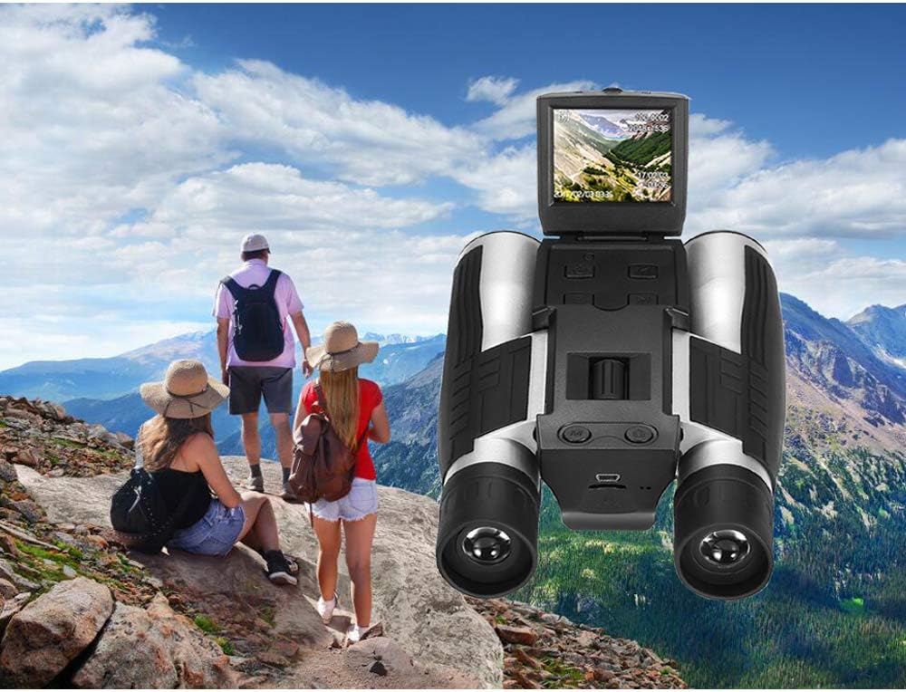 Digital Camera Binoculars, Eoncore 2” LCD Display Binoculars for Adults 12x32 5MP Video Photo Recorder for Bird Watching Hunting Sports Games 16GB TF Card : Camera & Photo