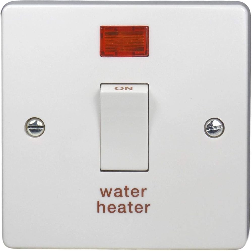 Crabtree 4015/31 Water Heater Switch 20 Amp Double Pole