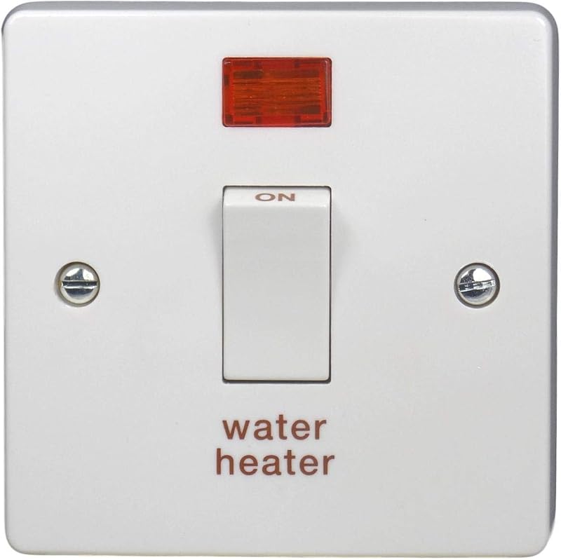 Crabtree 4015/31 Water Heater Switch 20 Amp Double Pole