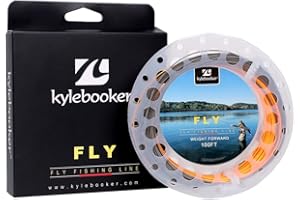 Kylebooker Weight Forward Floating Fly Line with Welded Loop 100FT WF3/4/5/6/7 Fly Fishing Line