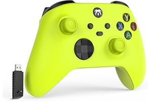 DYONDER Wireless Controller 2.4GHZ Compatible with Xbox One,Xbox Series X/S,Xbox One X/S,PC Windows 7/8/10,Game Controller,Wireless Gamepad with Share Button/3.5mm Headphone Jack(Green) NO Battery