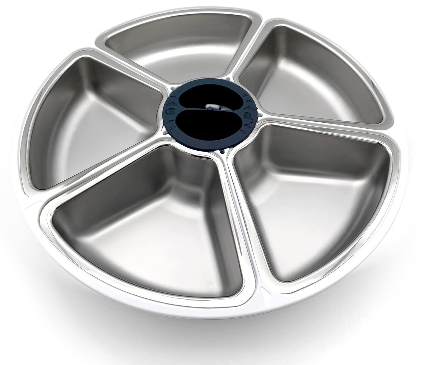 Cat Mate Stainless Steel Bowl Inserts - Replacement Bowls for 5-Meal C500 Automatic Pet Feeder (Pack of 5)