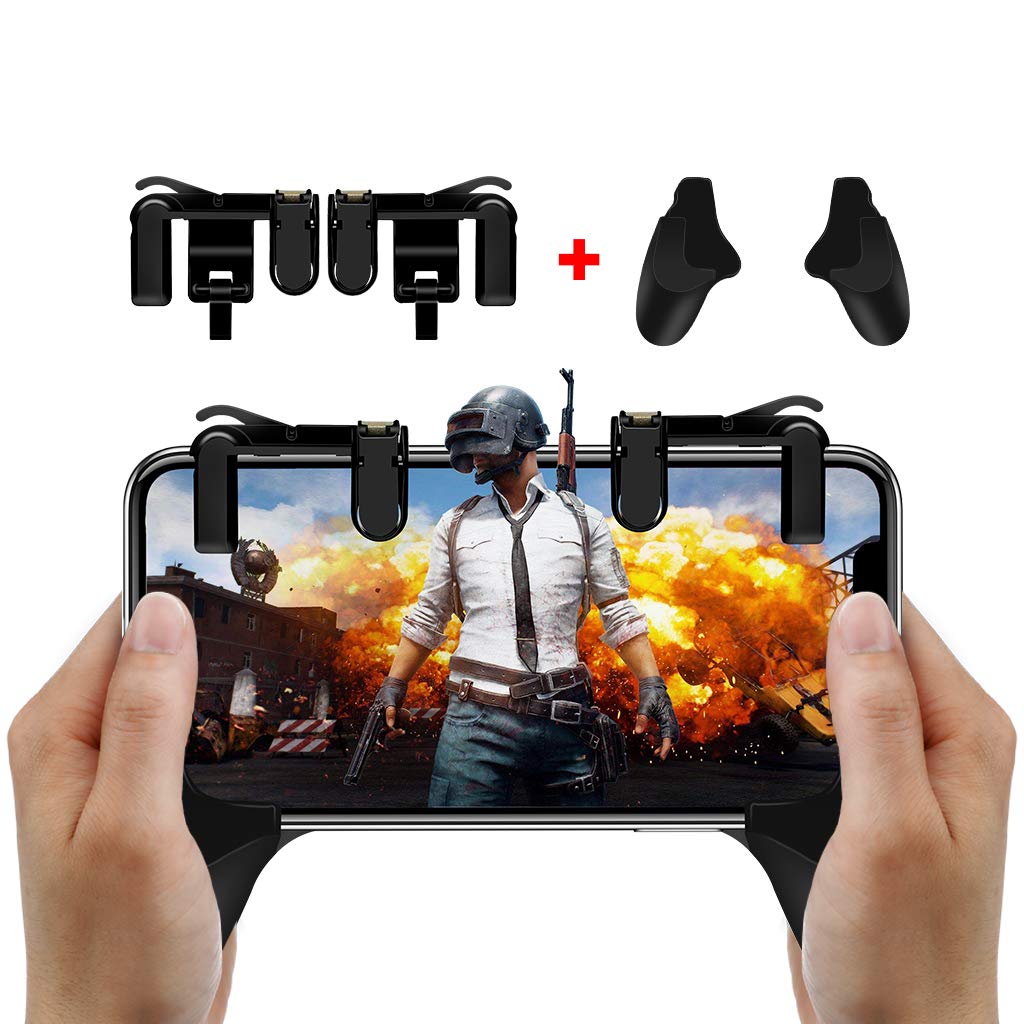 Magicfun Mobile Game controller/ Phone Game Gamepad Joystick Handle Grip Sensitive Shoot Per Controller Sparatutto Per Coltelli / Regole Di Trigger Di Gioco Survial Per IOS E Android