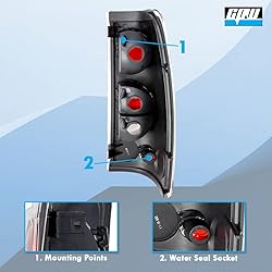 CPW Tail Lights Compatible with [1999 2000 2001