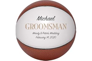 Personalized Custom Basketball Wedding Gift, Groomsman, Best Man, Bridesmaid, Ring Bearer Keepsake Gift (Groomsman)