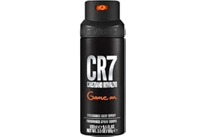 CR7 Game On Cristiano Ronaldo - Classic Body Spray Scent for Men - With Papaya, Ice, Cedar, and Cashmere Wood - From Cristiano Ronaldo's Original Men's Fragrance Collection - 5.1 oz
