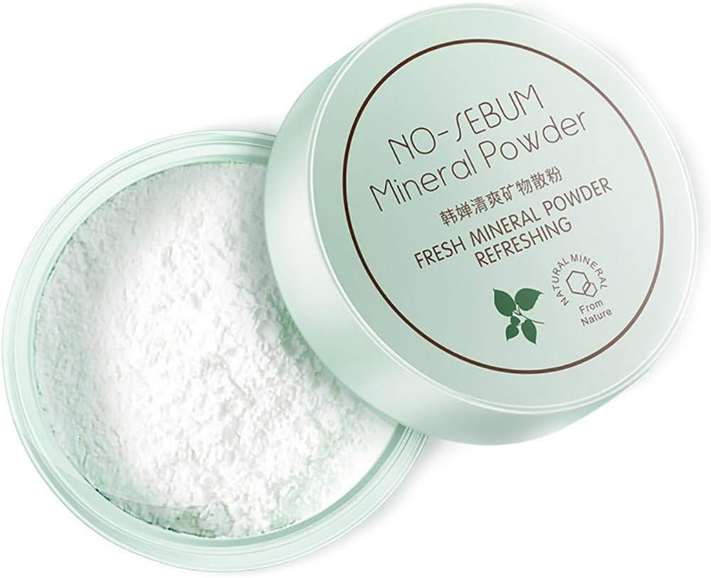 Newest!!!! Bloodfin Cosmetics Mineral Full Coverage Loose Powder,Professional Natural Make up Face Powder Matte Concealer Oil Control Finishing Powder Translucent Loose Powde for All Skin Types