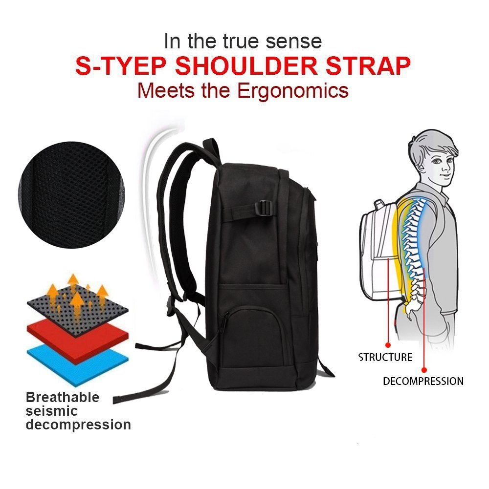rickyh style School Backpack Travel Bag for Men & Women Lightweight College Back Pack with Laptop Compartmen