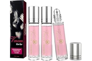 LEIXU 3Pcs Lunex Phero Perfume, Verola Perfume for Women, Women Pheromone Perfume, Specially Designed For Women, Portable Perfume Long Lasting Female, Roll On Perfume Phero Oil.