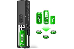 AZXILE Electric Can Crusher, Wall Mounted,Aluminum Can Crusher for Recycling 8oz&12oz&17oz, Heavy Duty Can Trash Compactor fo