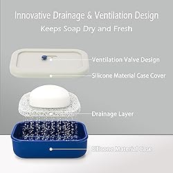 AIDIMMING Enhanced Leak Proof Travel Soap Case with