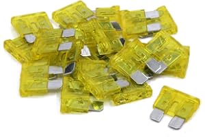 FYMUSING (20 pcs) 20 Amp Standard Blade Fuse, 20 A Automotive Fuse for Car Truck