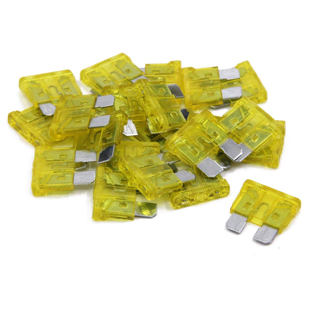 Photo 1 of (20 pcs) 20 Amp Standard Blade Fuse, 20 A Automotive Fuse for Car Truck