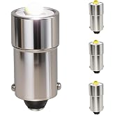 BA9S LED Bulb 1895 1893 1820 313 T4W, 𝟔-𝟑𝟎𝐕, 400% Brighter Than Halogen, 1:1 Design, Non-Polarity Plug &amp; Play, 6000K for Interior Reading Lights, Glove Box Lights, Bingo Board Indicator Lights.