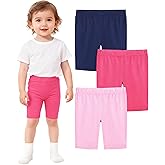 ZUEMET 3 Pack Toddler Girls Bike Shorts Cartwheel Dance Short for Baby Girl Size18M-5T