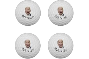 THINGSK Msdove Help I'm Lost Joe Biden Funny Golf Ball - Humorous President Novelty Ball - Great Gift Idea for Golfer Dad Mom Friends