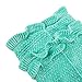 JR.WHITE Mermaid Tail Blanket for Kids,Hand Crochet Snuggle Mermaid,All Seasons Seatail Sleeping Bag Blanket(Mint)