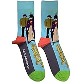 Rock Off officially licensed products The Beatles Yellow Submarine And Band Ankle Socks Size One Size