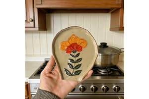 Brown flower Spoon Rests