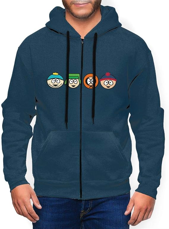 Amazon Co Jp サウスパーク キャラクター アニメ柄 パーカー メンズ スウェット 19新品 アウトドア 長袖 ゆったり 春秋 カジュアル ジップアップ プルオーバー ギフト ポケット付き カジュアル 服 ファッション小物