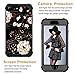 LONTECT for iPhone 8 Plus Case, iPhone 7 Plus Case Floral 3 in 1 Heavy Duty Hybrid Sturdy High Impact Shockproof Protective Cover Case for Apple iPhone 8 Plus/iPhone 7 Plus, Flower/Black