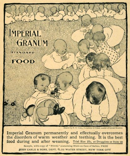 1903 Ad Imperial Granum Standard Food Babies Teething - Original Print Ad