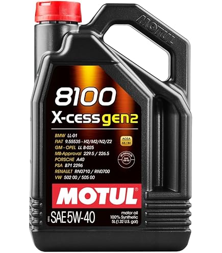 Amazon.com: Motul 1L Synthetic Engine Oil 8100 X-Clean Gen 2 5W40
