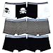 Crazy Cool Cotton Boxer Briefs Underwear for Men 6-Pack, Skull, Dots, Plain (Medium, Assorted-6Pack)