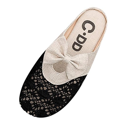 Water Womens Slipper Casual Linen Ethnic Style