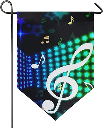 Amazon Com Lonk Garden Flag Notes Meaning Sheet Music Yard