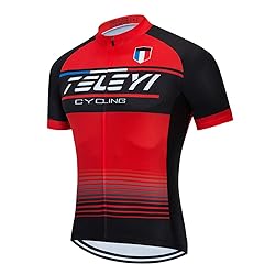 Cycling Jersey Men, Summer Short Sleeved Bike