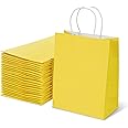 BagDream Gift Bags 10x5x13 25Pcs Kraft Paper Shopping Bags With Handles, For Gifts, Business, Merchandise, Retail, Christmas Wedding Party Favor, Red Recycled Paper Sacks