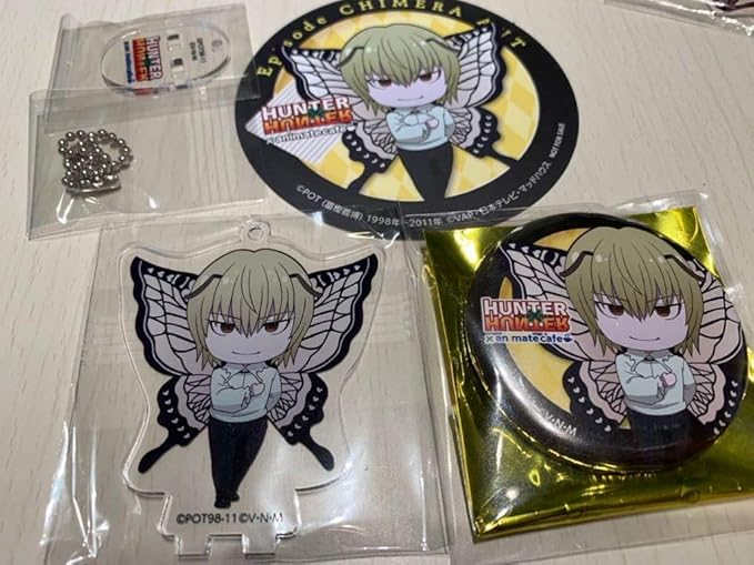 Amazon Co Jp ハンターハンター Hunter Hunter アニメイトカフェ アニカフェ アクリルスタンド アクスタ 缶バッジ コースター プフ セット ホビー 通販