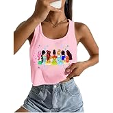 Magical Tank Tops for Women Cute Leopard Print Shirts Graphic Sleeveless Crop Tops