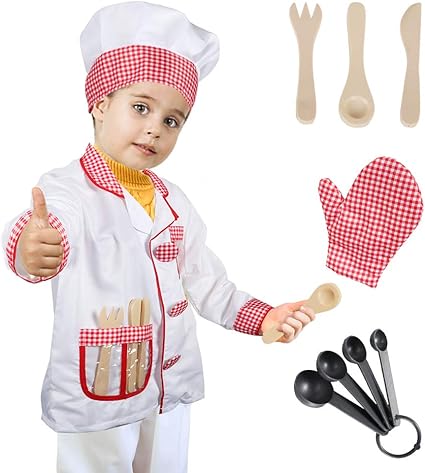 Amazon.com: Dissytoys - Juego de disfraz de chef para niños: Toys ...