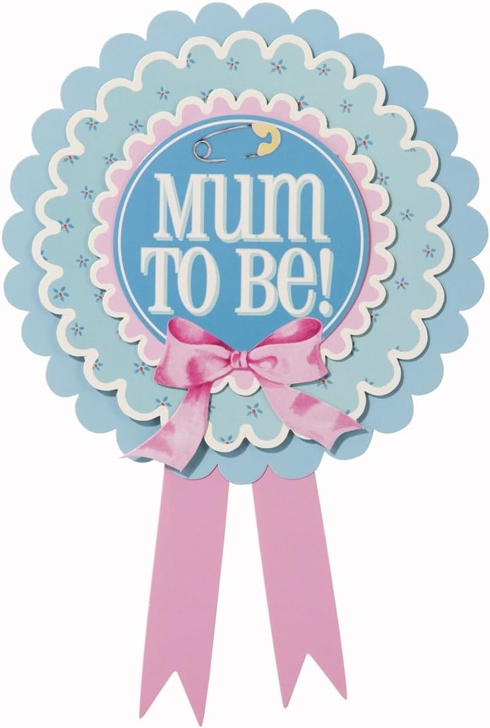 Baby On Board Baby Shower Rosette Badge, Multi-colour