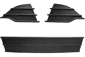 BXZ Front Bumper Insert Lower Grille Outer Grill 3pcs for 2013 2014 2015 2016 Ford Escape SE|S|S Puls