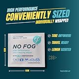 SO No Fog Anti-Fog Wipes 60 Pack for Glasses Steamed Up Lenses view 3